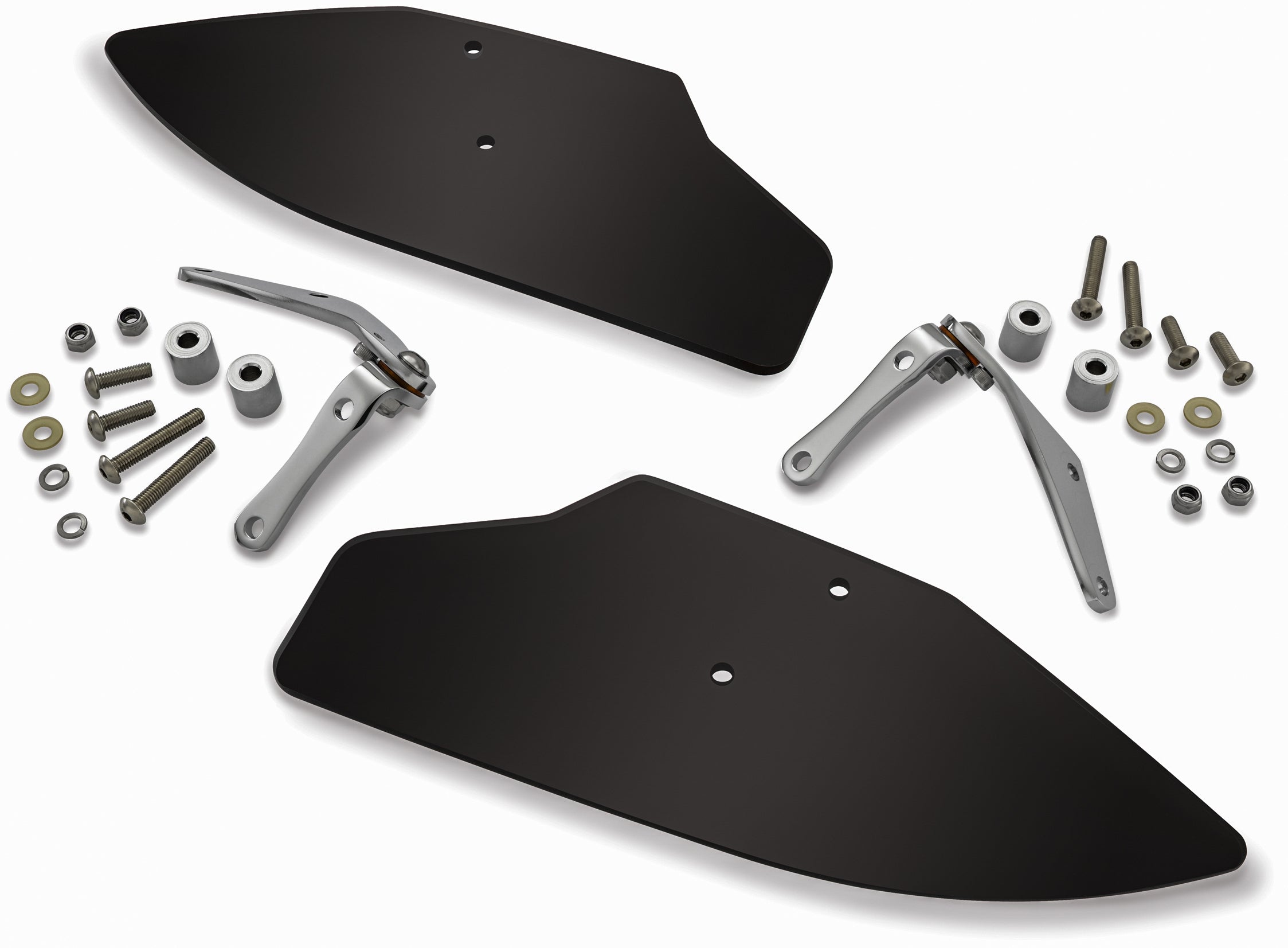 SHOW CHROME UPPER WIND DEFLECTOR KIT 52933U